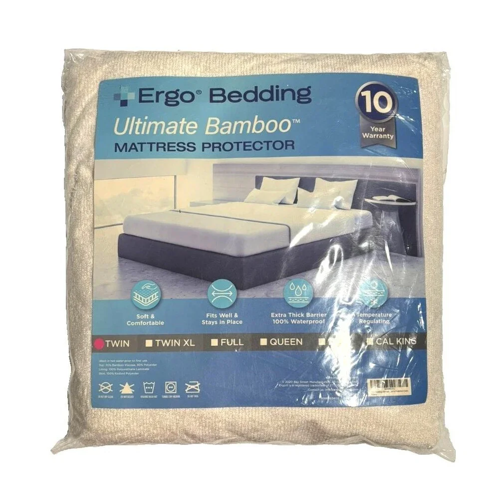 Matrress Proctector Ergo Bedding Ultimate Bamboo Mattress Protecter Twin
